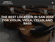 Tablet Screenshot of kamimotostrings.com
